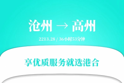 沧州到高州物流专线-沧州至高州货运公司2