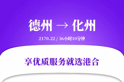 德州到化州物流专线-德州至化州货运公司2