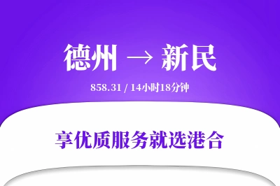 德州到新民物流专线-德州至新民货运公司2