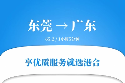 东莞到广东物流专线-东莞至广东货运公司2