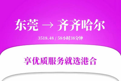 东莞到齐齐哈尔物流专线-东莞至齐齐哈尔货运公司2