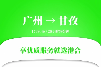 广州到甘孜物流专线-广州至甘孜货运公司2