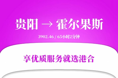 贵阳到霍尔果斯搬家物流