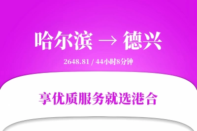 哈尔滨到德兴物流专线-哈尔滨至德兴货运公司2