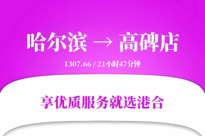 哈尔滨到高碑店物流专线-哈尔滨至高碑店货运公司2