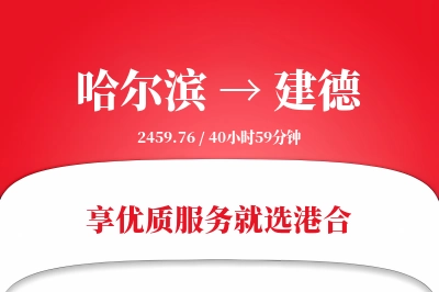 哈尔滨到建德物流专线-哈尔滨至建德货运公司2