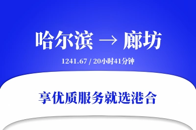 哈尔滨到廊坊物流专线-哈尔滨至廊坊货运公司2