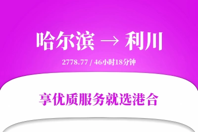 哈尔滨到利川物流专线-哈尔滨至利川货运公司2