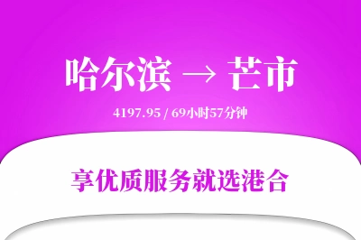 哈尔滨到芒市物流专线-哈尔滨至芒市货运公司2