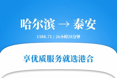 哈尔滨到泰安物流专线-哈尔滨至泰安货运公司2