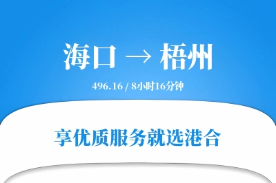 海口到梧州物流专线-海口至梧州货运公司2