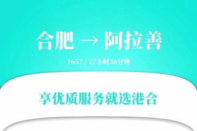 合肥到阿拉善物流专线-合肥至阿拉善货运公司2