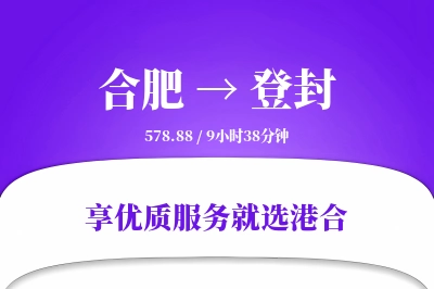 合肥到登封物流专线-合肥至登封货运公司2