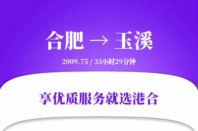 合肥到玉溪物流专线-合肥至玉溪货运公司2