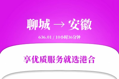 聊城到安徽物流专线-聊城至安徽货运公司2