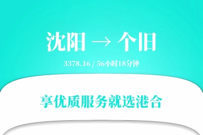 沈阳到个旧物流专线-沈阳至个旧货运公司2