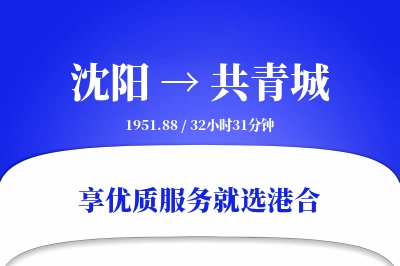 沈阳到共青城物流专线-沈阳至共青城货运公司2