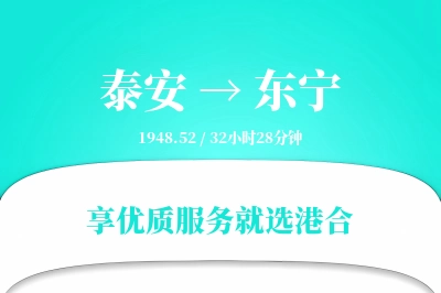 泰安到东宁物流专线-泰安至东宁货运公司2