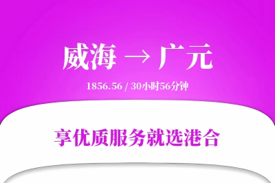 威海到广元物流专线-威海至广元货运公司2