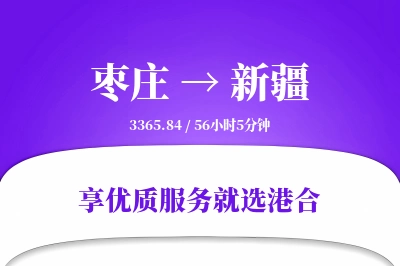 枣庄到新疆搬家物流