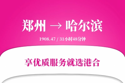 郑州到哈尔滨物流专线-郑州至哈尔滨货运公司2